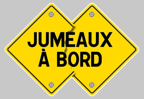 JUMEAUX A BORD BEBE JA037